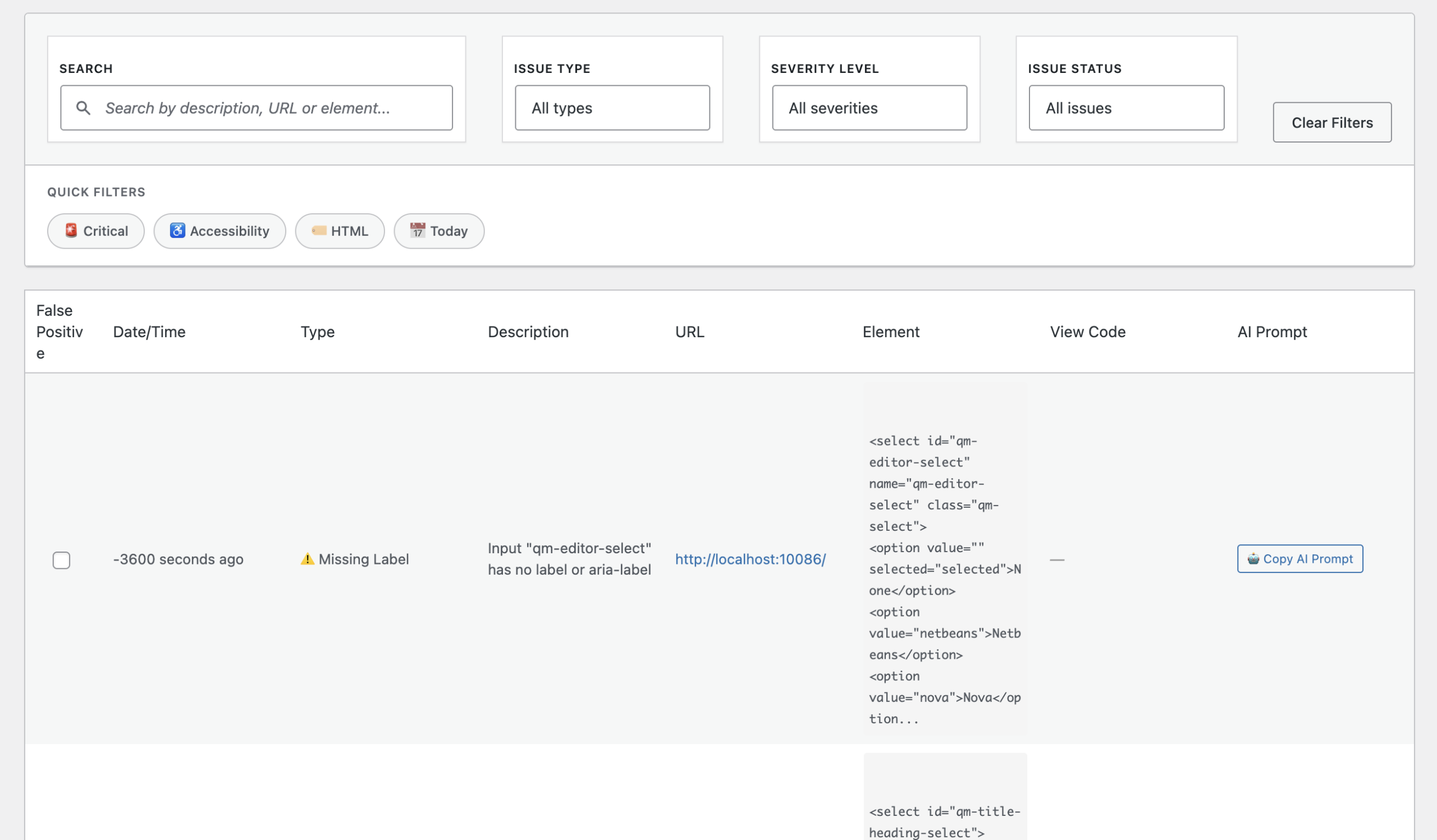 Target and Report