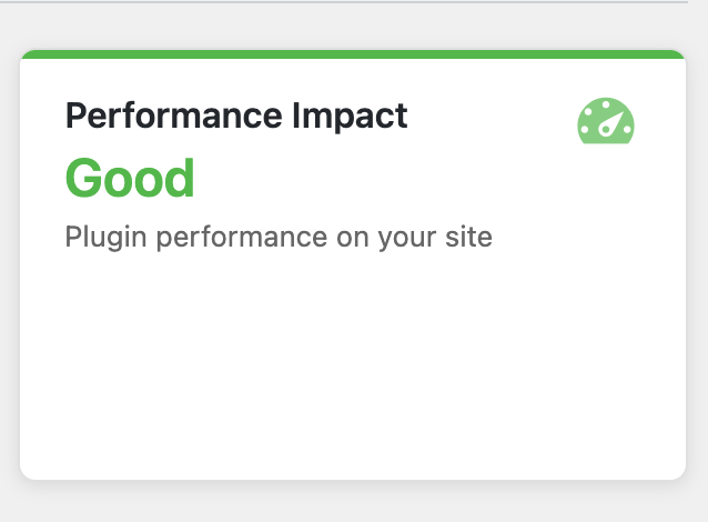Performance impact
